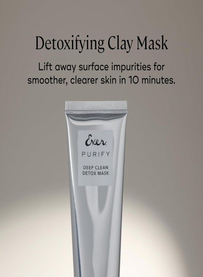 قناع إيفر بيوريفاي للتنظيف العميق وإزالة السموم - مزيج من طين الكاولين وأحماض ألفا هيدروكسي/بيتا هيدروكسي مع خلايا جذعية من الفاوانيا البيضاء - تنظيف عميق أسبوعي للبشرة العادية إلى الدهنية، 2 أونصة سائلة - Image 2